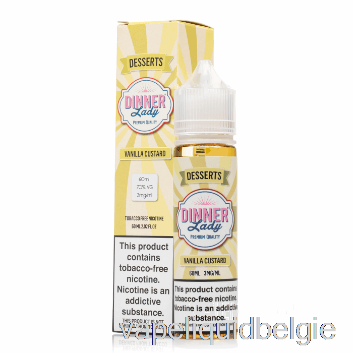 Vape België Vanillevla - Vape Dinerdame - 60ml 6mg